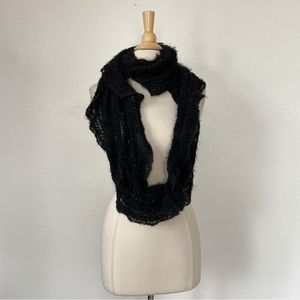 Black Sequin Infinity Scarf
